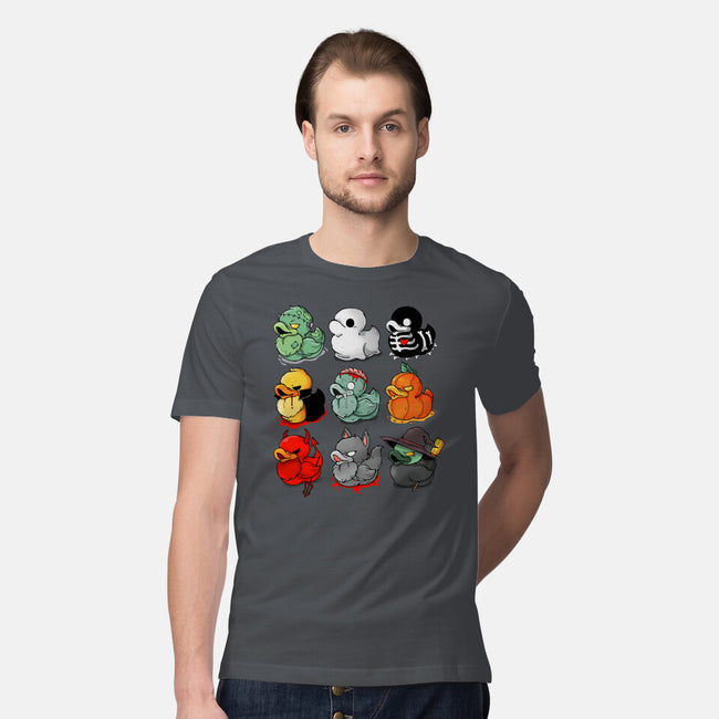 Halloween Duck-mens premium tee-Vallina84