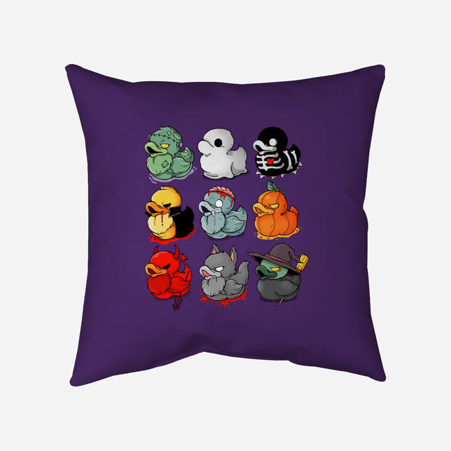 Halloween Duck-none removable cover throw pillow-Vallina84