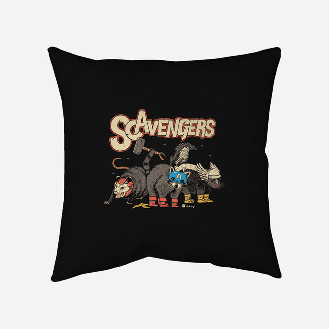 Scavengers Assemble!-none removable cover w insert throw pillow-vp021