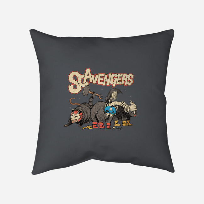Scavengers Assemble!-none removable cover w insert throw pillow-vp021
