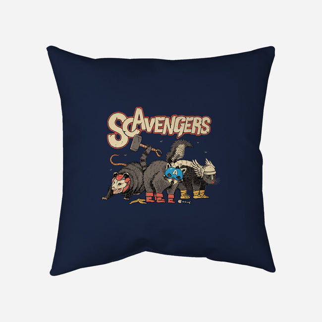 Scavengers Assemble!-none removable cover w insert throw pillow-vp021