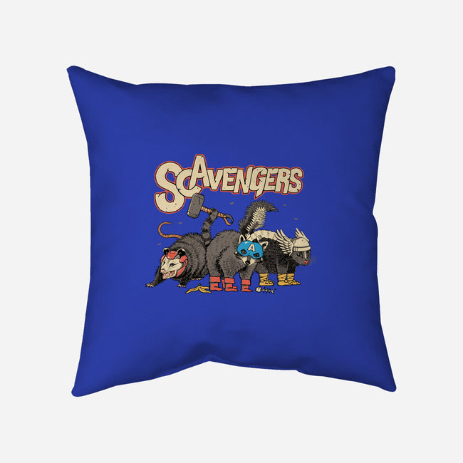 Scavengers Assemble!-none removable cover w insert throw pillow-vp021