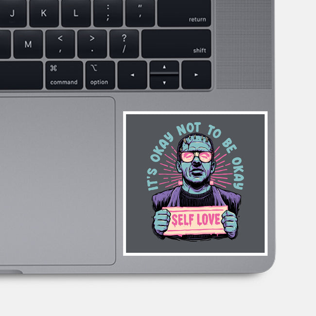 Self Love Frankie-none glossy sticker-momma_gorilla