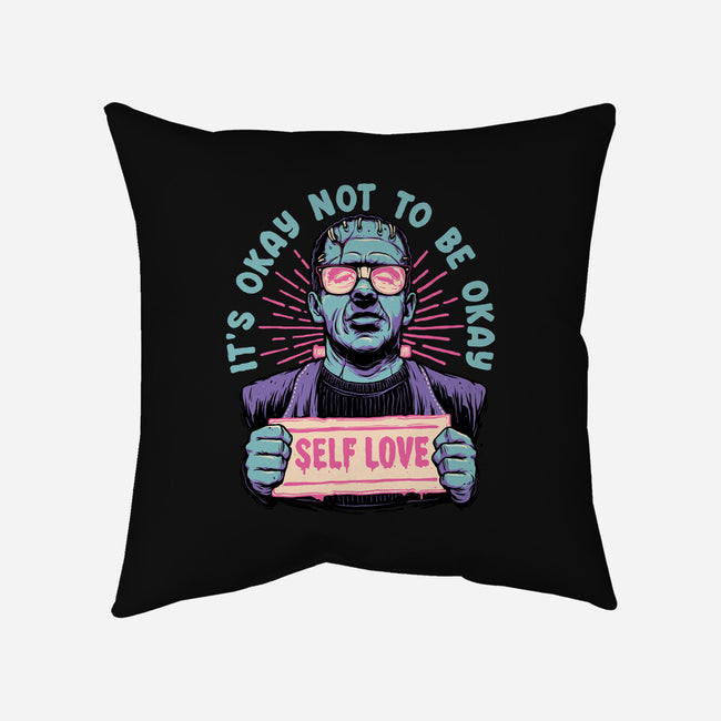 Self Love Frankie-none removable cover w insert throw pillow-momma_gorilla