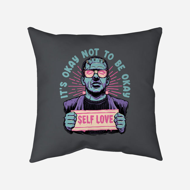 Self Love Frankie-none removable cover w insert throw pillow-momma_gorilla