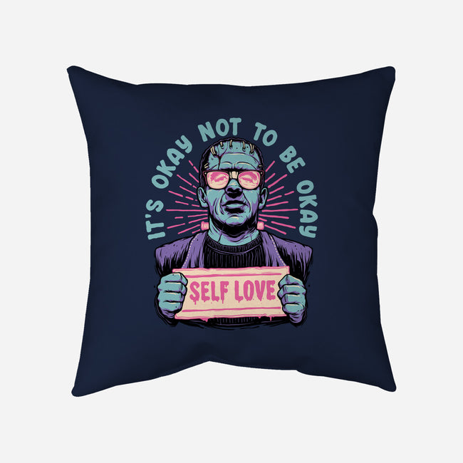 Self Love Frankie-none removable cover w insert throw pillow-momma_gorilla