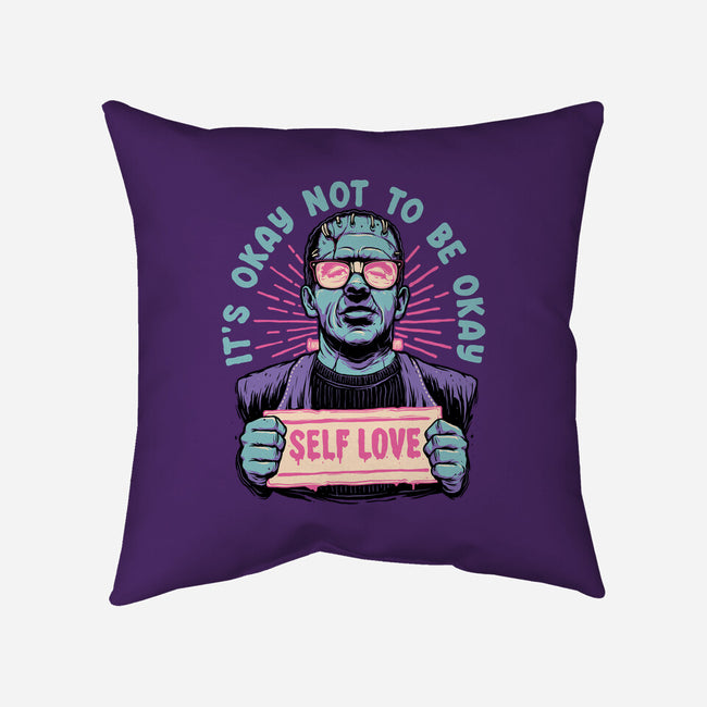 Self Love Frankie-none removable cover w insert throw pillow-momma_gorilla