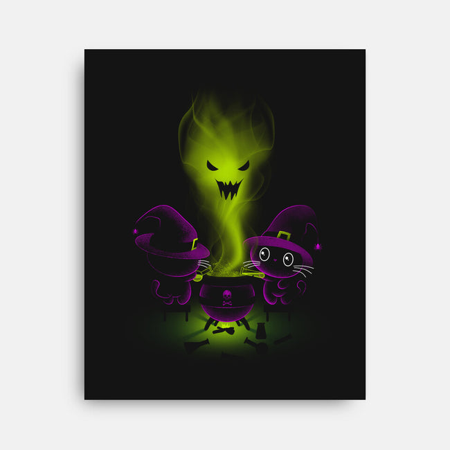 Halloween Cooking-none stretched canvas-erion_designs