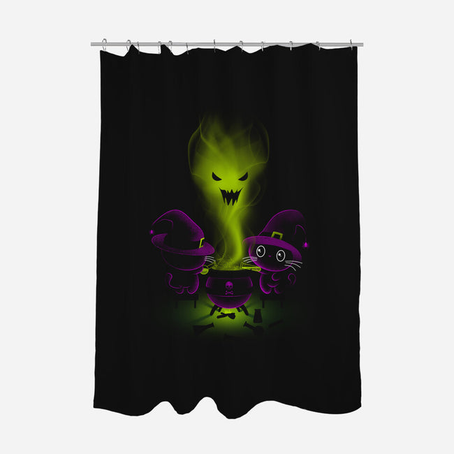 Halloween Cooking-none polyester shower curtain-erion_designs