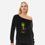 Halloween Cooking-womens off shoulder sweatshirt-erion_designs