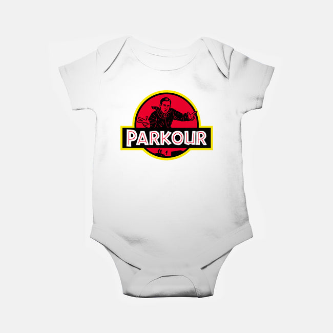 Parkour!-baby basic onesie-Raffiti