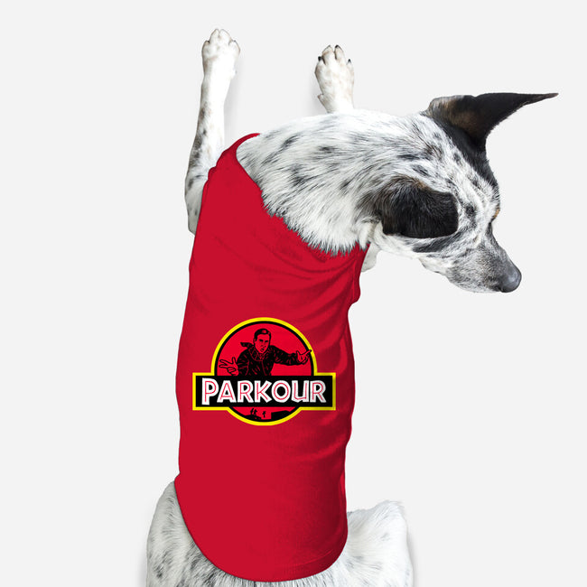 Parkour!-dog basic pet tank-Raffiti