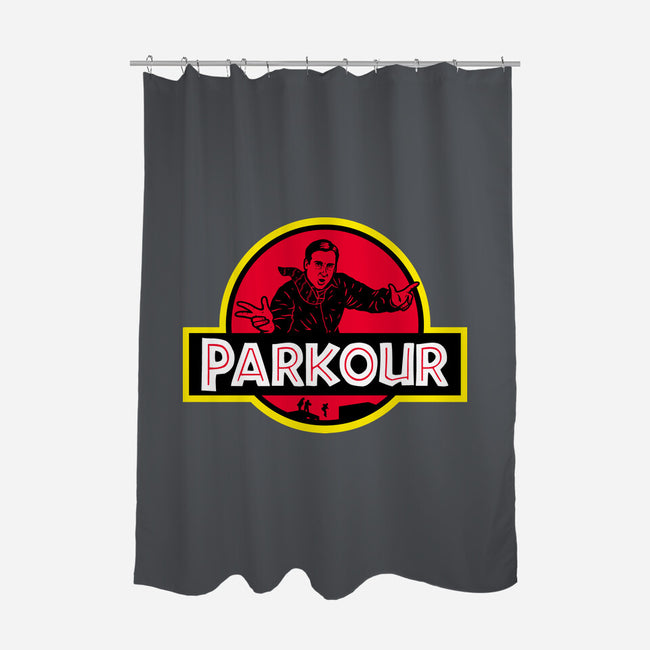 Parkour!-none polyester shower curtain-Raffiti