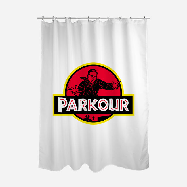 Parkour!-none polyester shower curtain-Raffiti