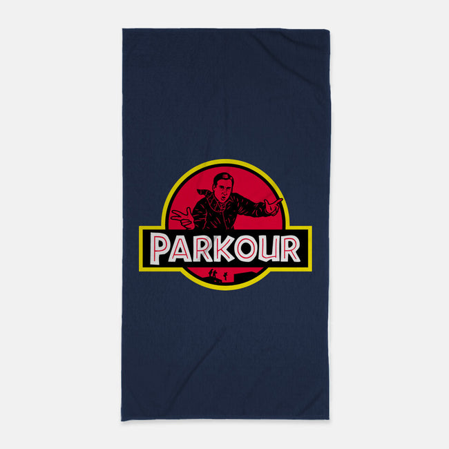 Parkour!-none beach towel-Raffiti