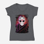 Jason Glitch-womens v-neck tee-danielmorris1993
