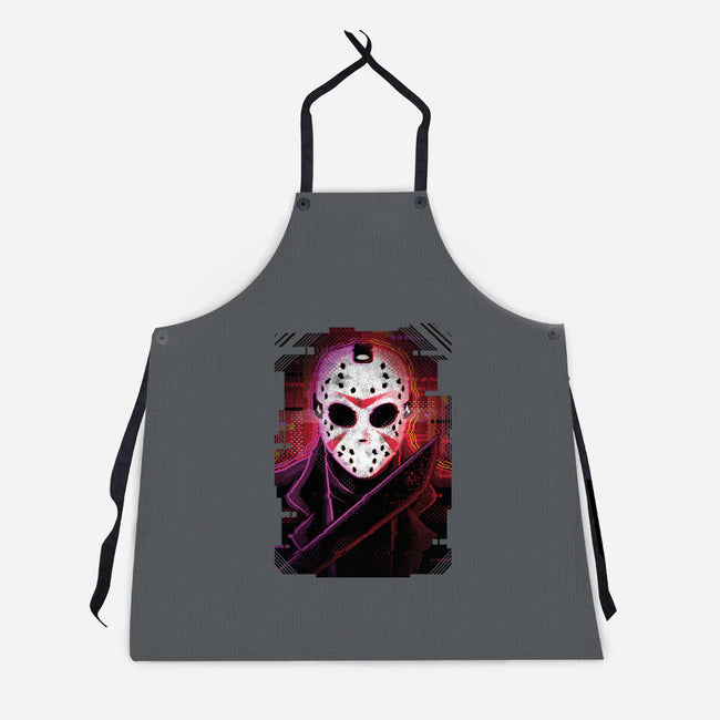 Jason Glitch-unisex kitchen apron-danielmorris1993