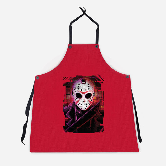 Jason Glitch-unisex kitchen apron-danielmorris1993