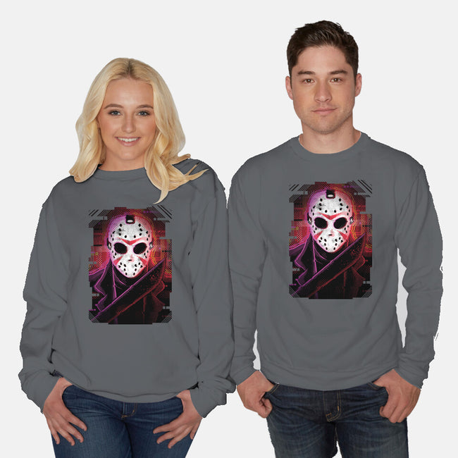 Jason Glitch-unisex crew neck sweatshirt-danielmorris1993