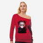 Jason Glitch-womens off shoulder sweatshirt-danielmorris1993