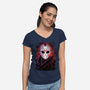Jason Glitch-womens v-neck tee-danielmorris1993