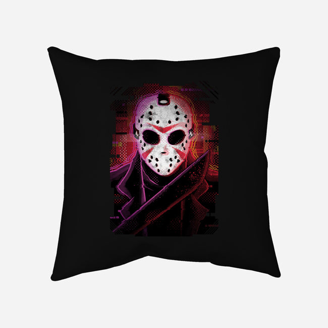 Jason Glitch-none removable cover w insert throw pillow-danielmorris1993