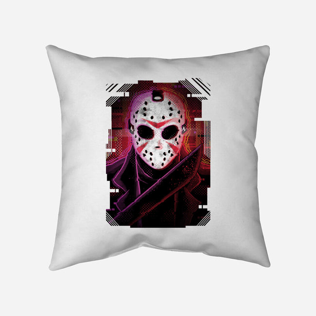 Jason Glitch-none removable cover w insert throw pillow-danielmorris1993