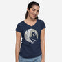 King Of Dreams-womens v-neck tee-Vallina84