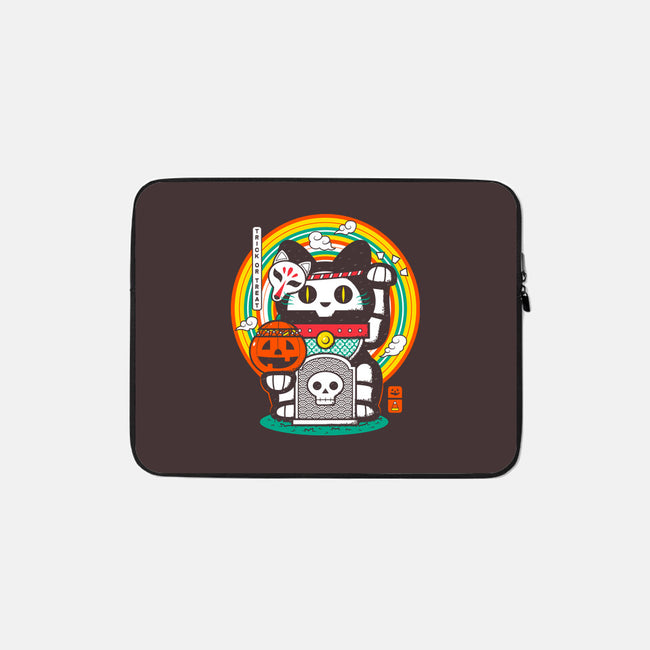 Halloween Neko-none zippered laptop sleeve-krisren28