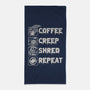 A Day In The Life-none beach towel-CoD Designs