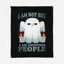 Ghosting People-none fleece blanket-Vallina84