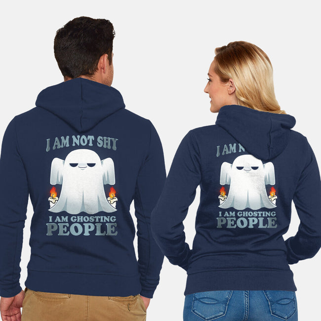 Ghosting People-unisex zip-up sweatshirt-Vallina84