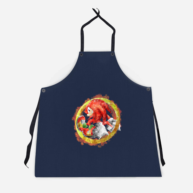 Knuckles Splash-unisex kitchen apron-nickzzarto