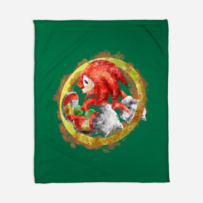 Knuckles Splash-none fleece blanket-nickzzarto