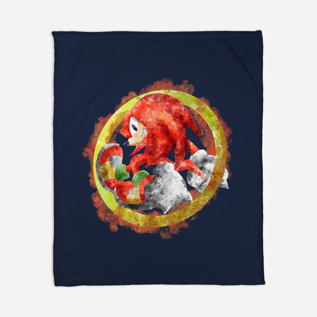 Knuckles Splash-none fleece blanket-nickzzarto