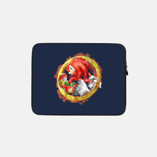 Knuckles Splash-none zippered laptop sleeve-nickzzarto