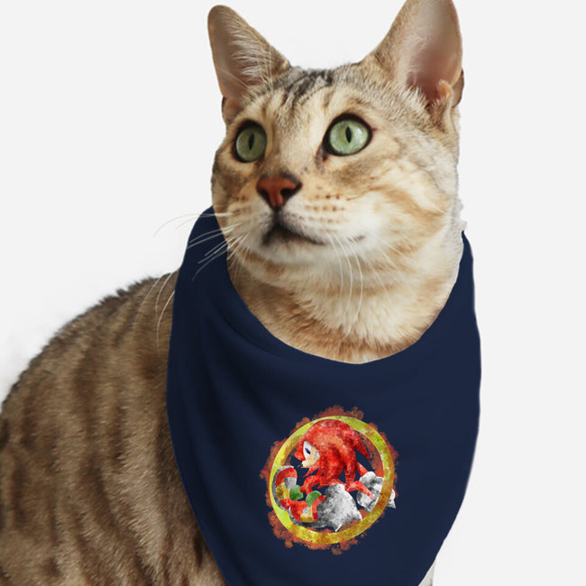 Knuckles Splash-cat bandana pet collar-nickzzarto