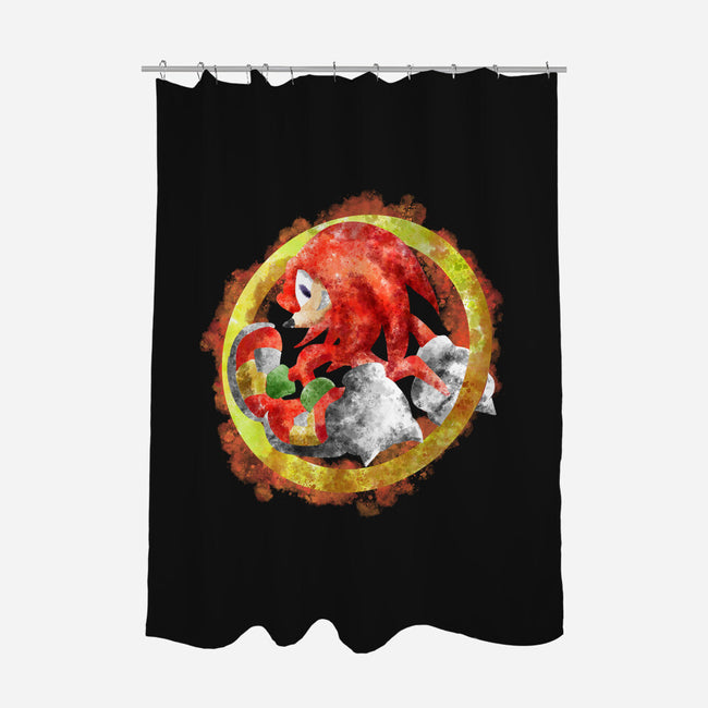 Knuckles Splash-none polyester shower curtain-nickzzarto