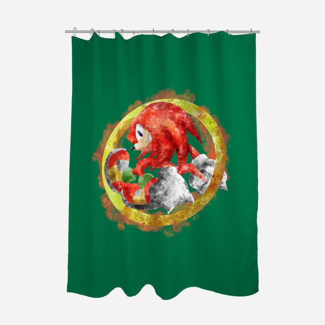 Knuckles Splash-none polyester shower curtain-nickzzarto