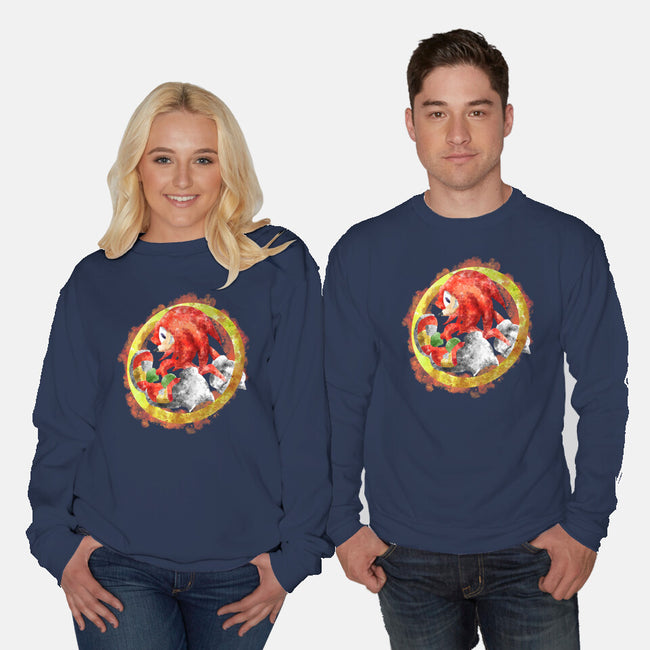Knuckles Splash-unisex crew neck sweatshirt-nickzzarto
