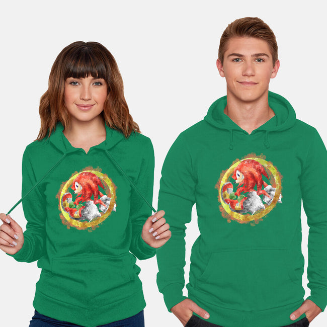 Knuckles Splash-unisex pullover sweatshirt-nickzzarto