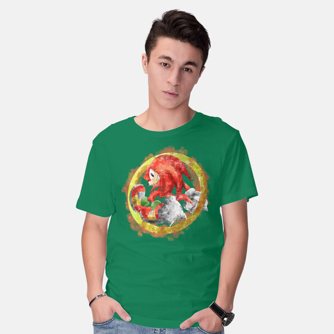 Knuckles Splash-mens basic tee-nickzzarto