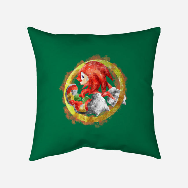 Knuckles Splash-none removable cover w insert throw pillow-nickzzarto
