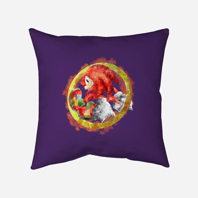 Knuckles Splash-none removable cover w insert throw pillow-nickzzarto