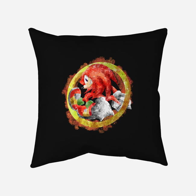 Knuckles Splash-none removable cover throw pillow-nickzzarto