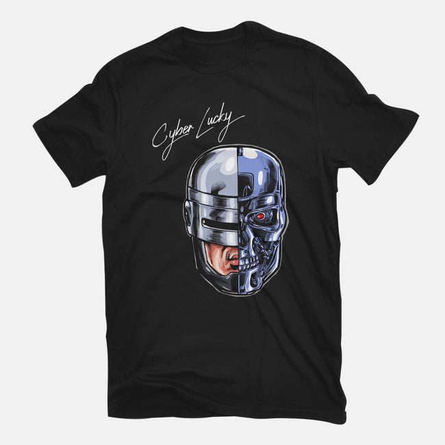 Cyber Lucky-womens fitted tee-zascanauta