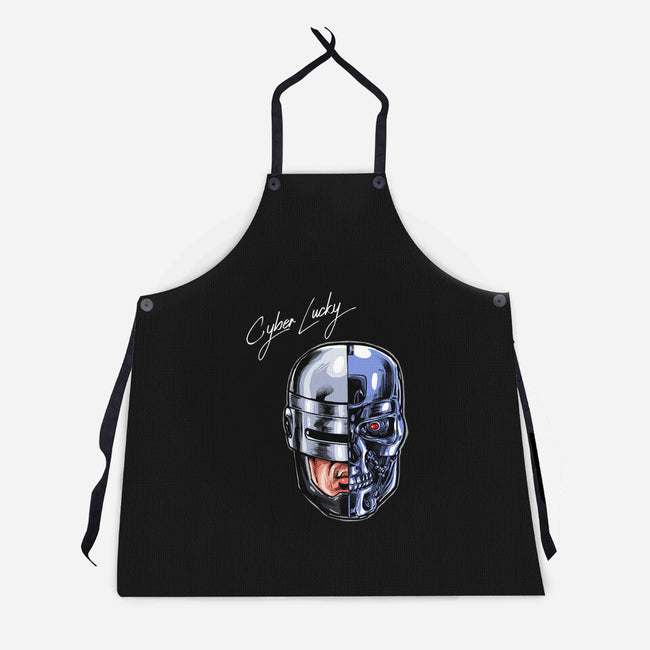 Cyber Lucky-unisex kitchen apron-zascanauta