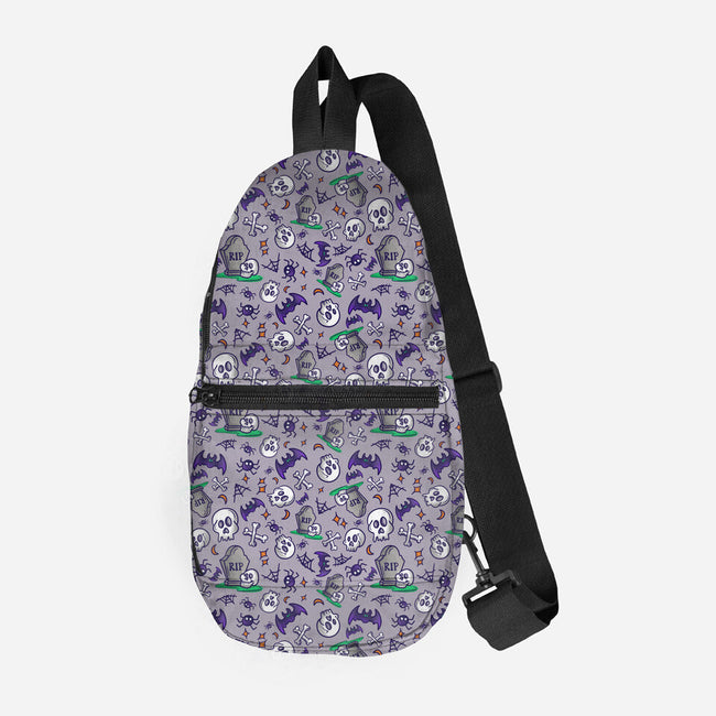 Deadly-none all over print sling bag-TeeFury