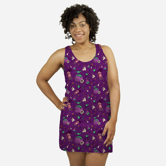 Something's Brewing-womens all over print racerback dress-TeeFury