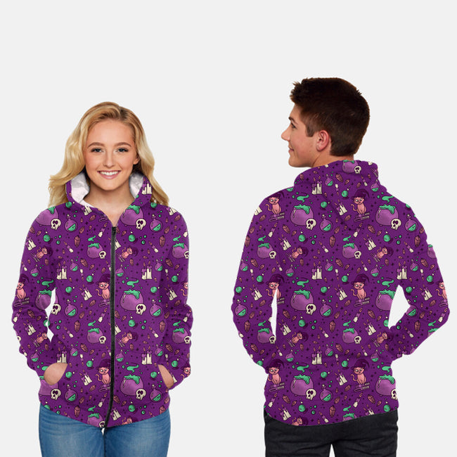 Something's Brewing-unisex all over print zip-up sweatshirt-TeeFury